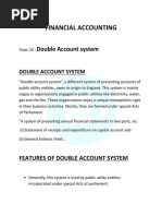 Double Account System