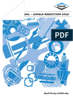 Service Manual - Single Reduction Axle