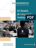 Cartilla Informativa - Modelo de Integridad 2022