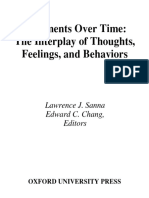 Judgments Over Time: The Interplay of Thoughts, Feelings, and Behaviors