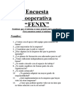 Encuesta Cooperativa "Fenix": Nombre