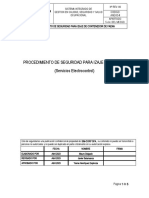 Procedimiento de seguridad para izaje de cargas