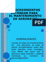 Procedimientos Estándar para El Mantenimiento de Aeronaves