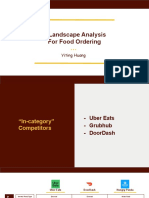 A Landscape Analysis For Foodle - Food Ordering