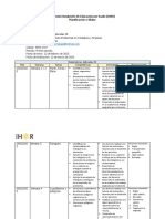 Planificación o Silabo