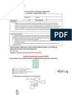 I Evaluación Formativa 4º B OAP8