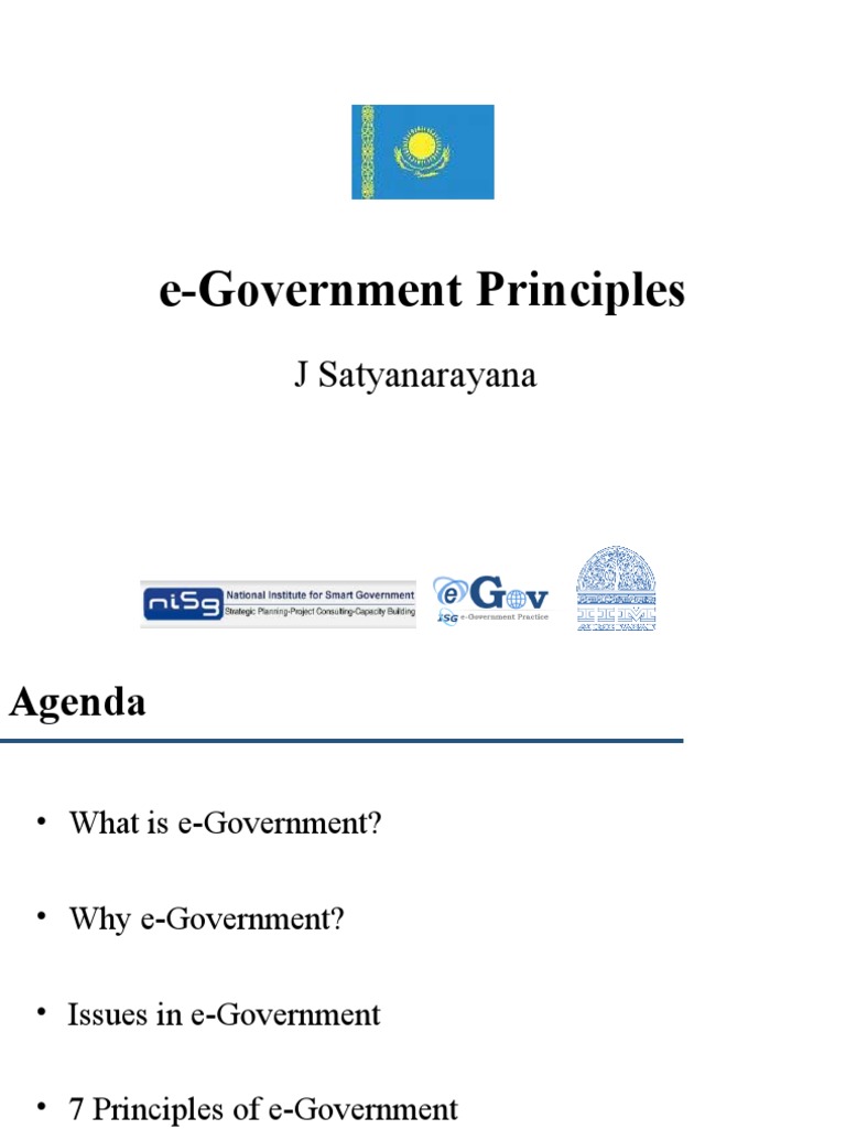 e-Government Principles Guide | PDF | E Government | Computing