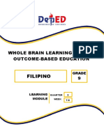 Filipino: Whole Brain Learning System Outcome-Based Education