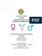 LL.B. IV TERM Gender Justice Course