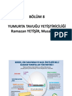 Bölüm 8 Yumurta Tavuğu Yetiştiriciliği: Ramazan YETİŞİR, Musa SARICA