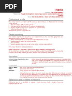 SACPCMP CV Template Guide | PDF | Diploma | Government And Personhood
