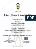 El Servicio Nacional de Aprendizaje SENA: Luis Eduardo Viana Quinetro