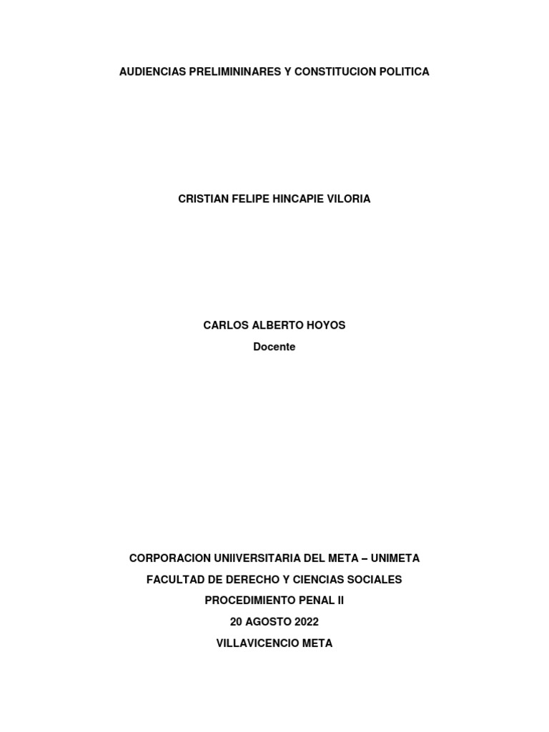 Ensayo corte 01 penal pdf debido al proceso derecho penal