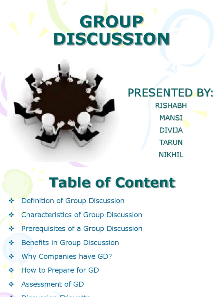 Group Discussion Etiquette Leadership