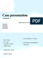 Case Presentation: Achalasia