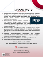 Kebi J Akan Mutu: Dr. Yan Ri Anto, M. Eng