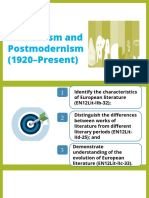 Modernism and Postmodernism (1920-Present) : Lesson 4