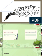Types of Poems and Elements of Poetry