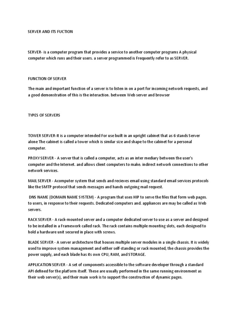 Server and its wps office download free pdf computer network