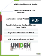 Licenciatura Gestión Empresarial y de Proyectos: Universidad Digital Del Estado de Hidalgo