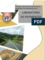 Laboratorio de Pavimentos: Universidad Nacional San Agustin de Arequipa Escuela Profesional de Ingeniería Civil