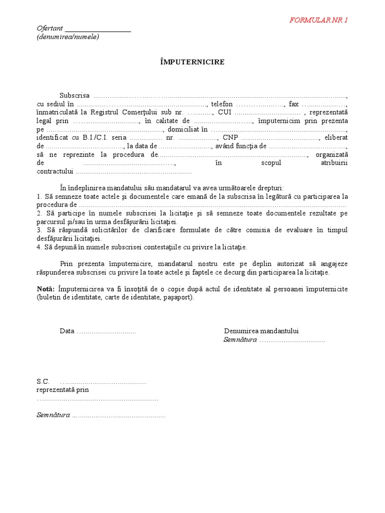 FORMULARE Semnat | PDF
