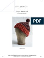 F48 Simple Ribbed Hat - Alegria Grande