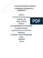 Evidencia de Aprendizaje 2, Filosofia y Etica Profesional - U1