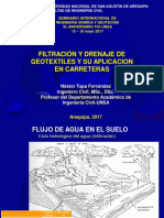 SIISyG2017 - Dr. Nestor Tupa Fernandez - Filtracion y Drenaje de Geotextiles