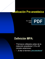Medicación pre-anestésica: principales grupos farmacológicos