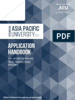 2022 APU Graduate Application Handbook