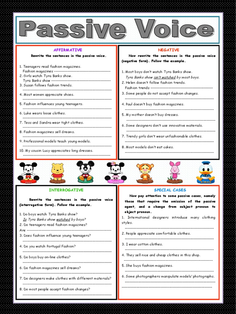 Passive Voice Transformations Analyzing Changes to Sentences About Fashion When Rewritten in