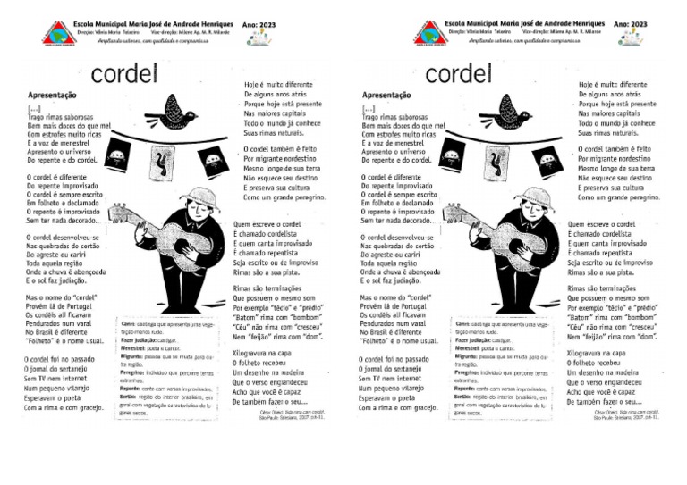 Cordel Explicação | PDF