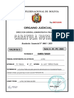 Organo Judicial: Estado Plurinacional de Bolivia