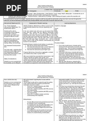 music lesson plan