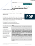 Journal of Periodontology - 2018 - Caton - A new classification scheme for periodontal and peri‐implant diseases and