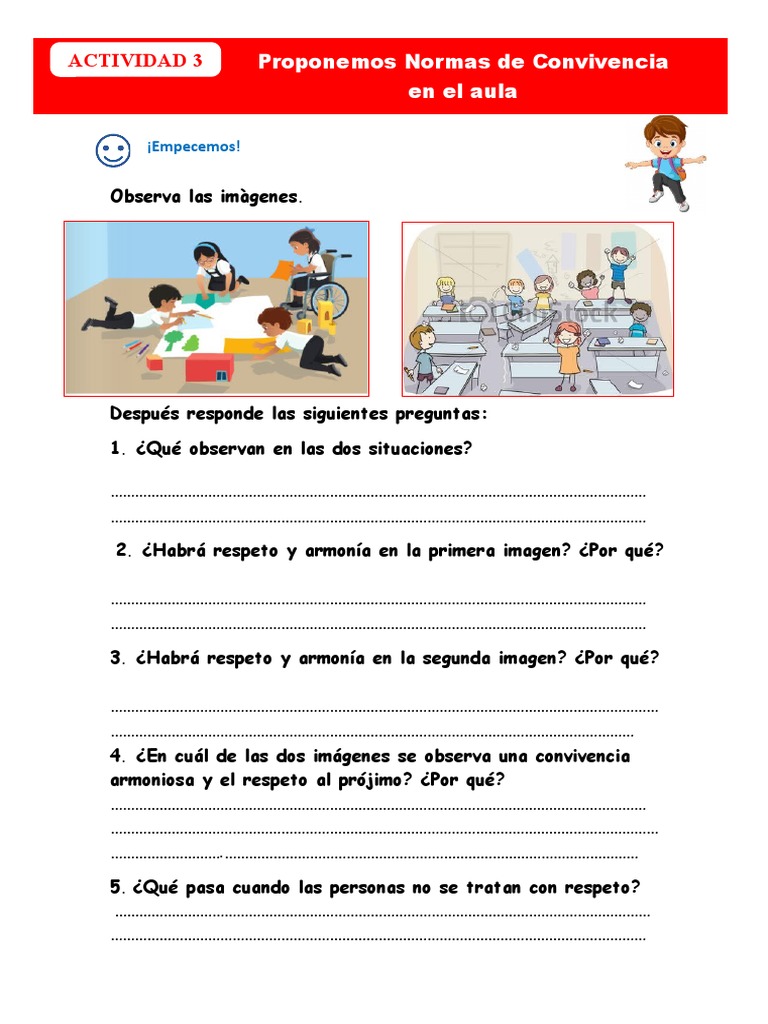 Normas de Convivencia en el Aula | PDF | Ciencia cognitiva | Cognición