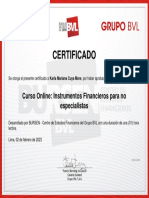 Certificado: Curso Online: Instrumentos Financieros para No Especialistas