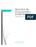 Practica de Evaluacion E Intervencion: Observacion Co-Docencia