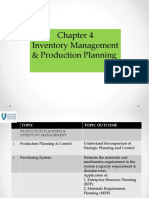 Production Planning & Inventory Management