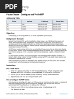 6.6.4 Packet Tracer - Configure and Verify NTP (U2000745)