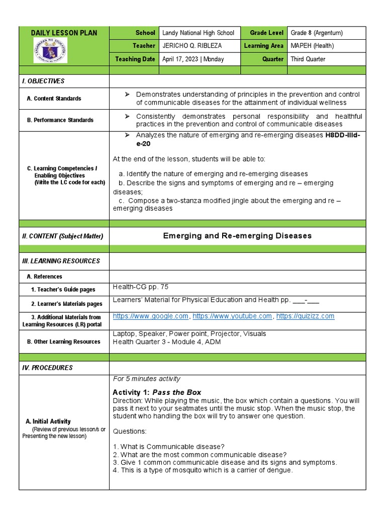 Understanding Emerging Diseases in MAPEH | PDF | Influenza | Influenza ...