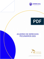 Acuerdo de Derechos Pecuniarios 2023