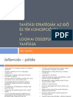 Tanítási Stratégiák Az Idő És Tér Koncepciókra + Logikai Összefüggések Tanítása