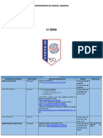 Cronograma de acesso semanal 1a série