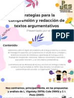 Estrategias para La Comprensión y Redacción de Textos Argumentativos