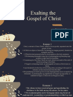 Romans 1 - 1 17 Exalting The Gospel of Christ