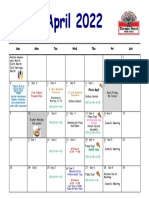 April 2022: Sun Mon Tue Wed Thu Fri Sat