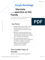 The Marxists Perspective On The Family: The Conflict View of Society