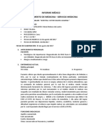 INFORME MÉDICO - Insuficiencia Arterial